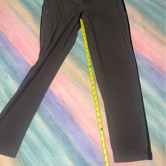 Athleta Brooklyn Plaid Ankle Pant Brown/Black Women's Size 10 T - Picture 6 of 7